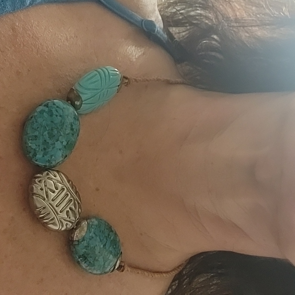 Silpada Sterling Turquoise Turks & Caicos Necklace